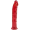 Doc Johnson Jelly Jewels Dong & Suction Cup Red - фаллоимитатор 22.5х3.6 см (красный)