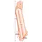 Orion Nature Skin Penis Sleeve With Extension - Насадка на член +5 см (тілесний)