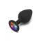 Toy Joy Rainbow Booty Jewel Medium - Анальная пробка с радужным кристаллом в основании, 8х3.5 см (M)