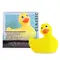 Big Teaze Toys Rub My Duckie Classic v2.0 - Вібромасажер качечка скромняжка, 9 см (жовтий)