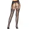Leg Avenue - Fishnet tights with backseam - Мереживні чорні колготки, O/S