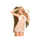 Penthouse - Libido Boost - Комплект сорочка в стиле 60-х и трусики с доступом, M/L (белый)