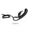LyBaile Pretty Love Webb Vibrator Black - Силиконовый вибратор-кролик, 21х3.5 см (черный)