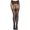 Leg Avenue - Fishnet tights with backseam - Мереживні чорні колготки, O/S