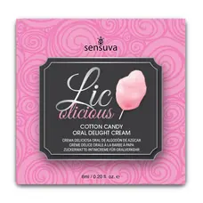 Пробник гелю для мінету Sensuva Lic-o-licious Cotton Candy, 6 мл