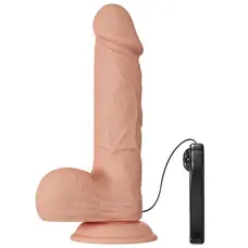 LyBaile Beautiful Encounter Bahamut Vibrator – реалістичний вібратор з пультом, 21.8х4.6 см (тілесний)