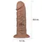 LoveToy - Realistic Chubby Dildo Brown 10.5 '' - Фаллоимитатор, 26.6х6.3 см