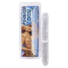 Crystal Duo Double-Dong - Двухсторонний фаллоимитатор, 34х3.8 см (прозрачный)