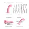 Насадка для страпона з подвійною точковою пульсацією StStrap-On-Me Tapping Dildo Wave, М