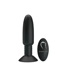 Pretty Love Beaded для xtra pleasure Plug Black - Анальна пробка з вібрацією, 14,6х3,6 см (чорний)
