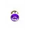 Boss Jewellery Gold Butt Plug Purple - Анальна пробка з кристалом, 9,5х3 см (фіолетовий)
