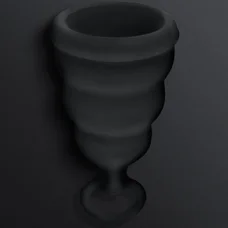Gvibe Gcup Black силиконовая менструальная чаша с защитой от протечек, 5 мл (чёрный)