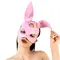 Кожаная маска Зайки Art of Sex - Bunny mask розовая