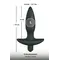 Orion Black Velvet Vibrating Plug Small анальна пробка з вібрацією, 13х2.7 см (S)