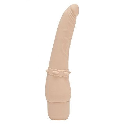 Get Real Classic Smooth Vibrator - Класичесский силиконовый вибратор, 20,5 см (телесный)