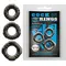 Cock ring Yvonne Set of 3 - Набір ерекційних кілець (чорний)