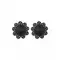 Obsessive A770 nipple covers black - багаторазові наклейки на соски, O/S (чорний)