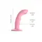 Насадка для страпона з подвійною точковою пульсацією StStrap-On-Me Tapping Dildo Wave, М