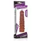 LoveToy Pleasure X-Tender Penis Sleeve Brown Add 2 - Насадка на член +5 см (коричневий)