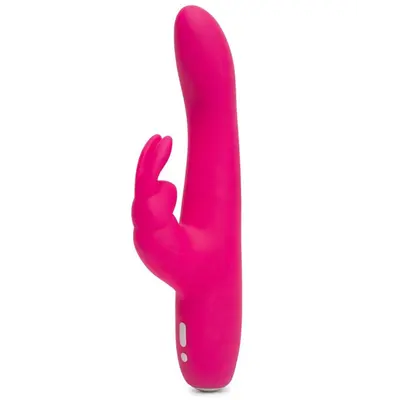 Happy Rabbit Slimline Curve - вібратор кролик з тонким стволом, 24.1х3.4 см