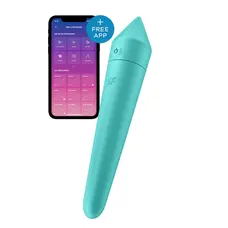 Satisfyer Ultra Power Bullet 8 Turquoise вибропуля, вибратор для клитора, 13.6х2.6 см (голубой)