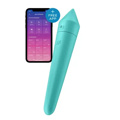 Satisfyer Ultra Power Bullet 8 Turquoise вибропуля, вибратор для клитора, 13.6х2.6 см (голубой)