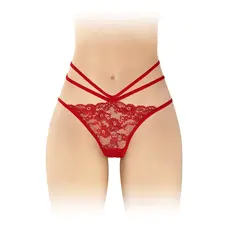 Fashion Secret Nadia Red - трусики з відкритою попкою, S-L (червоні)