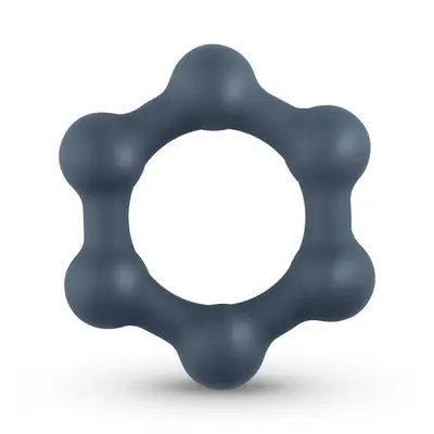 Boners Hexagon Cock Ring - Эрекционное кольцо, 3,8 см (серый) Boners Hexagon Cock Ring - Эрекционное кольцо, 3,8 см (серый)