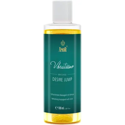 Amor Vibratissimo Desire Jump - Масажна олія з ароматом м'яти, 100 мл