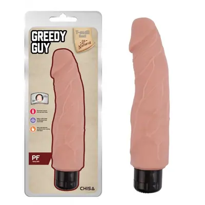 T-skin ReaL Greedy Guy - Вібратор, 24х5.6 см (тілесний)