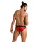 Passion - 031 SLIP MIKE red - Чоловічі труси з леопардовим принтом, S/M