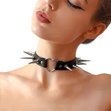 Чокер із натуральної шкіри Art of Sex Crystal