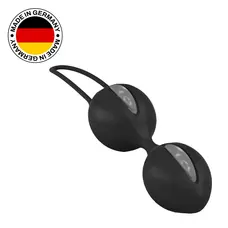 Fun Factory Smartballs Duo вагинальные шарики, 9.5х3.6 см (чёрный с серым)