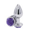 Ns Novelties Rose Buttplug M - Анальная пробка, 7,5х3,5 см, (серебристая с фиолетовым)