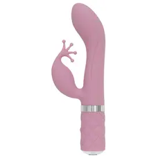 Pillow Talk Kinky Pink- роскошный вибратор-кролик с кристаллом Сваровски, 21 см (розовый)