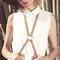 Bijoux Indiscrets MAZE - 8 Harness портупея перекрещенная на груди, OS (коричневый)