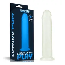 Lumino Play Dildo - Фаллоимитатор светящийся в темноте, 21 см (прозрачный)