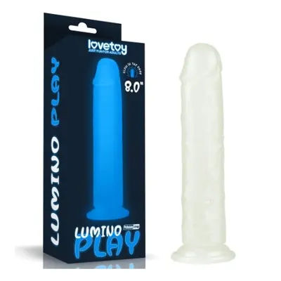 Lumino Play Dildo - Фаллоимитатор светящийся в темноте, 21 см (прозрачный)