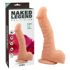 Chisa - Naked Legend Liquid Silicone Politician Flesh Dildo - Фалоімітатор, 19.5х4 см