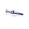 Boss Jewellery Silver Butt Plug Black - Анальна пробка з кристалом, 9,3х3 см (чорний)