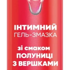 Dolphi Sweet Pleasure - Гель-смазка с ароматом клубники со сливками, 50 мл