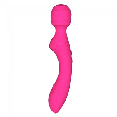 Love To Love Twist Rose - Вібромасажер 2-в-1, 22х4 см. (рожевий)