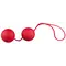 Velvet Red Balls - Вагінальні кульки, 23 см (червоний)