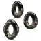 Cock ring Yvonne Set of 3 - Набір ерекційних кілець (чорний)