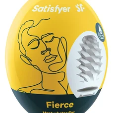 Satisfyer Masturbator Egg Single Fierce мастурбатор яйцо, 7х5.5 см (желтый)