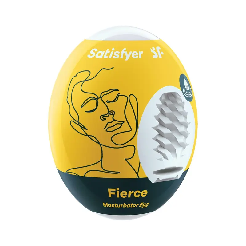 Satisfyer Masturbator Egg Single Fierce мастурбатор яйцо, 7х5.5 см (желтый)