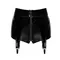 Вінілові шортики з доступом та підвязками Noir Handmade F325 Glam, XXL