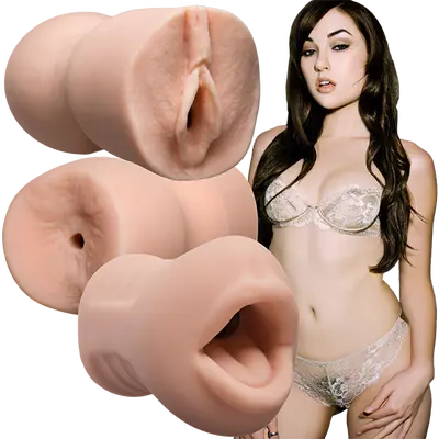 Doc Johnson The Sasha Grey Experience - Набір мастурбаторів (2 мастурбатори та аксесуари)