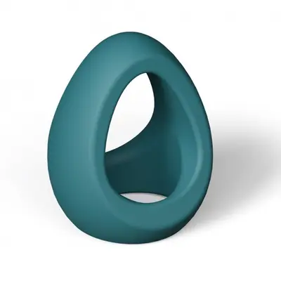 Love To Love Flux Ring Black Teal Me - эрекционное кольцо двойное, 3 см. (бирюзовое)