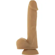 Addiction Andrew 8" Bendable Silicone Dong Caramel силіконовий фалоімітатор на присосці, 20.3х3.9 см (карамель)